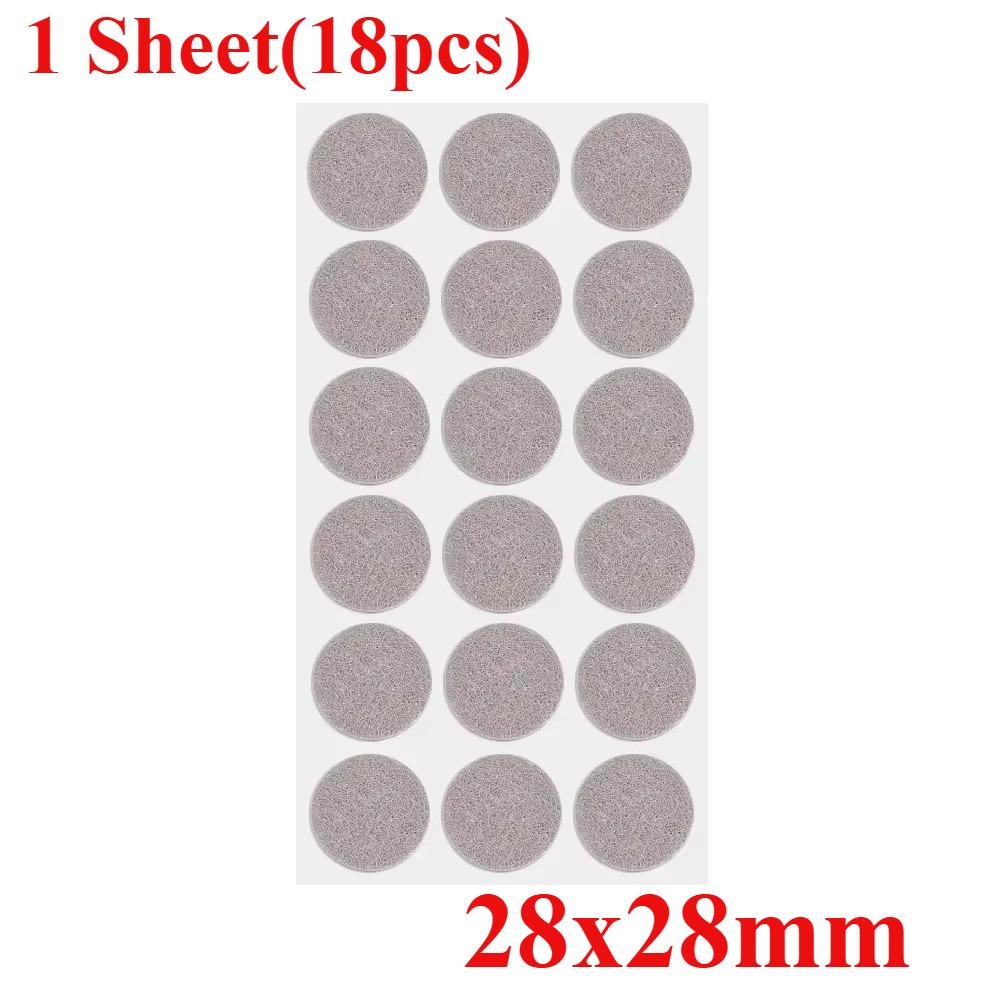 180/18Pcs Felt Pad Sticker Self Adhesive Desk Chair Sofa Legs Pads Square Round Bottom Furniture Table Legs Anti Scratch Cover