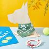 Removable Dog Silhouette Display Stand DIY Blank Dog Scarf Holder Wood Pet Bib Display Rack  Home