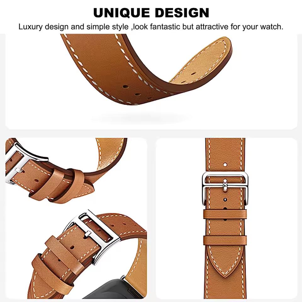 Leather Watch Strap For Samsung Galaxy Watch 8 Classic 46mm 44mm 40mm Strap Galaxy Ultra 2024/2025 Wrist Belt Correa Bracelet Galaxy Watch Accessories