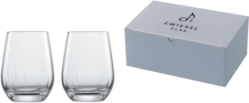 ZWIESEL GLAS Shatter-resistant Prisma Tumblers for Water, Mineral Water, and Soft Drinks, All-purpose, Pair of Two, Machine-made (m122331)