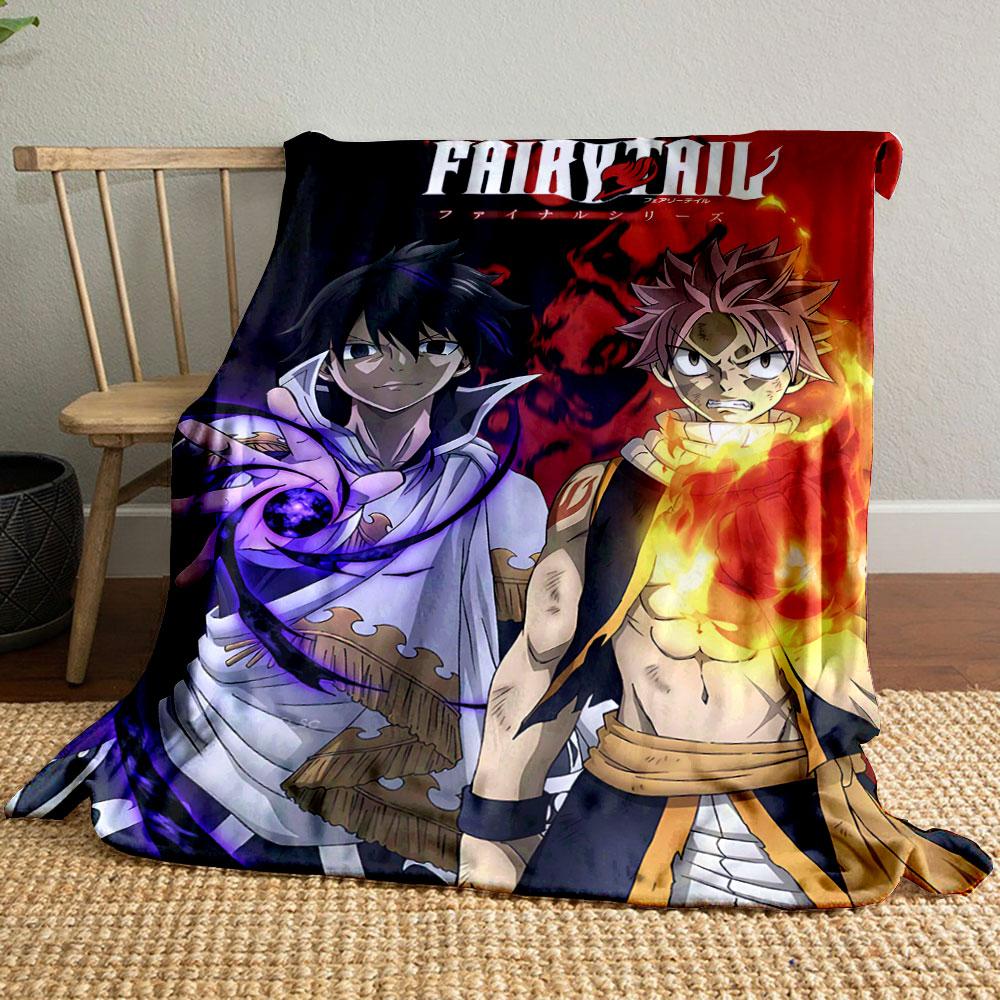 Two Characters Contrast Fire and Dark Energy with Intense Expressions. for All Seasons Blanket Lunch Break Throw Gift