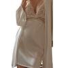 Pyjamas sexy pour femmes, styles fins et légers avec coussinets de poitrine, bretelles arrière magnifiques, chemises de nuit, chemises de nuit en dentelle, ensembles deux pièces pour la détente