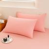 Class A pure cotton washed cotton yarn-dyed series single pillowcase solid color simple no bed sheet 48x74cm pillowcase