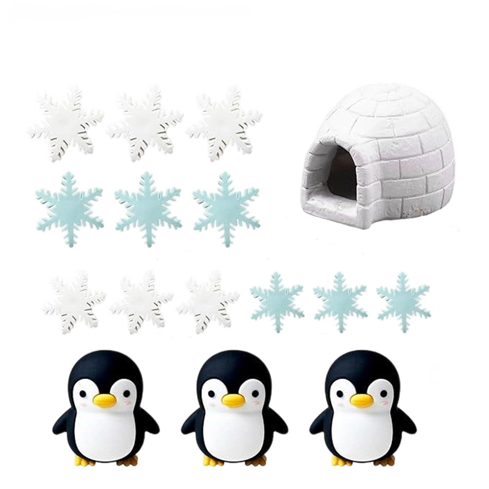 Cute Penguin Cake Decoration Winter Birthday Party Decoration Winter Penguin Cake Decoration Snow Cake