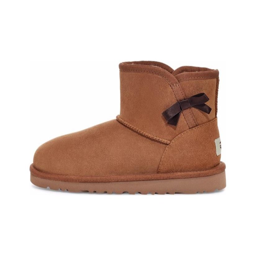 

UGG Youth Suede Comfortable Warm Short Snow Boots Kids Snow Boots Chestnut-Brown 1118888K-CHE