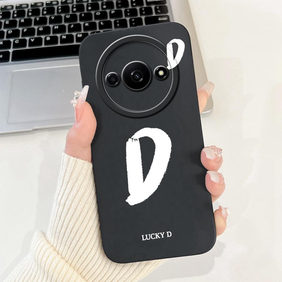 For Xiaomi Redmi A3 Back Cover Popular Letter Protector Soft Silicone Phone Cases For RedmiA3 A 3 4G Xiaomi Poco C61 Funda