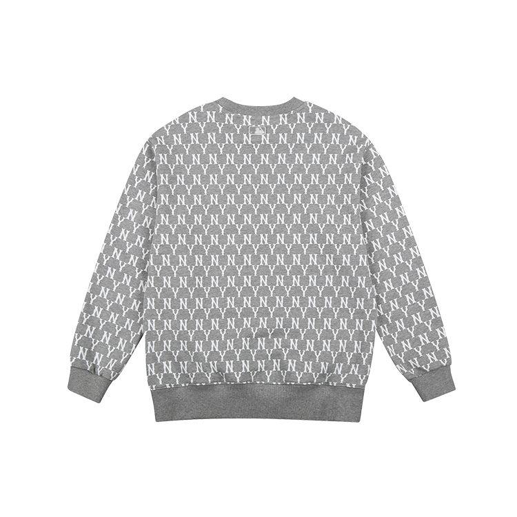 MLB Vintage Floral Pullover Sweatshirt New York Yankees Unisex sweatshirt Gray 31MTM1111-50M