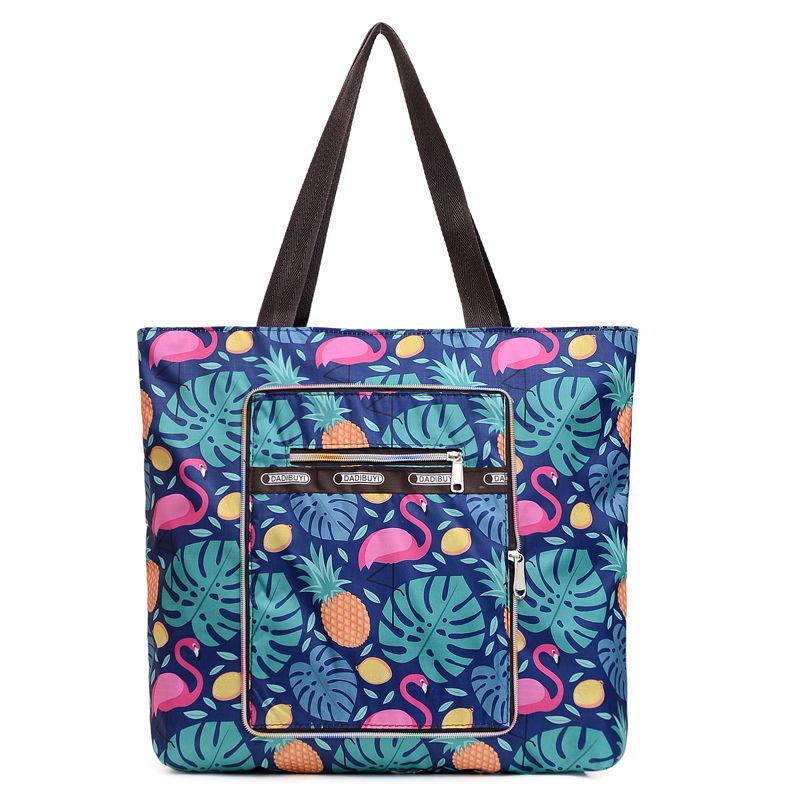 Duża lekka składana przenośna torba na zakupy przenośna o dużej pojemności przenośna torba na ramię damska torba do przechowywania