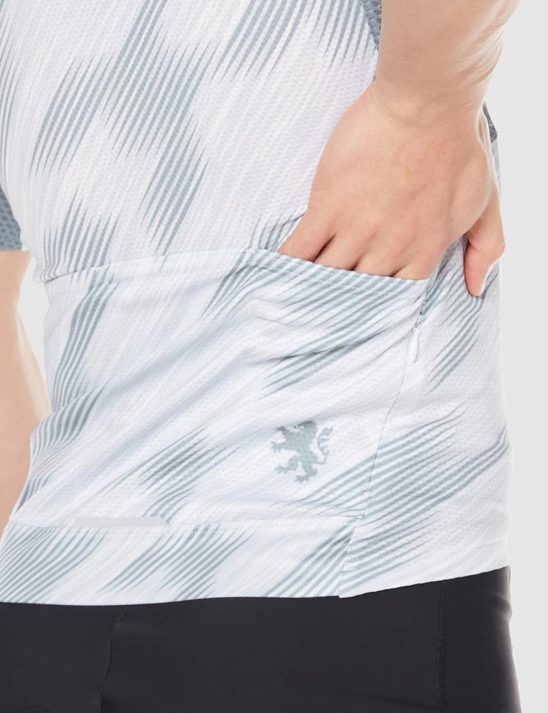 Lion de Kapelmuur Gazelle 3 Cycling Short Size S Jersey, Unisex, Sleeve, White,