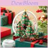 Christmas 3d Laser Cut Card With Gold Foil Snow Globe For Holiday Greetings