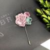 Korean handmade flower crystal brooch, fashionable femininity versatile fringed corsage coat pin accessories