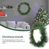 Christmas Pine Needle Ring Decor Artificial Garland Greenery Needles Simulated Decoration Pvc Home