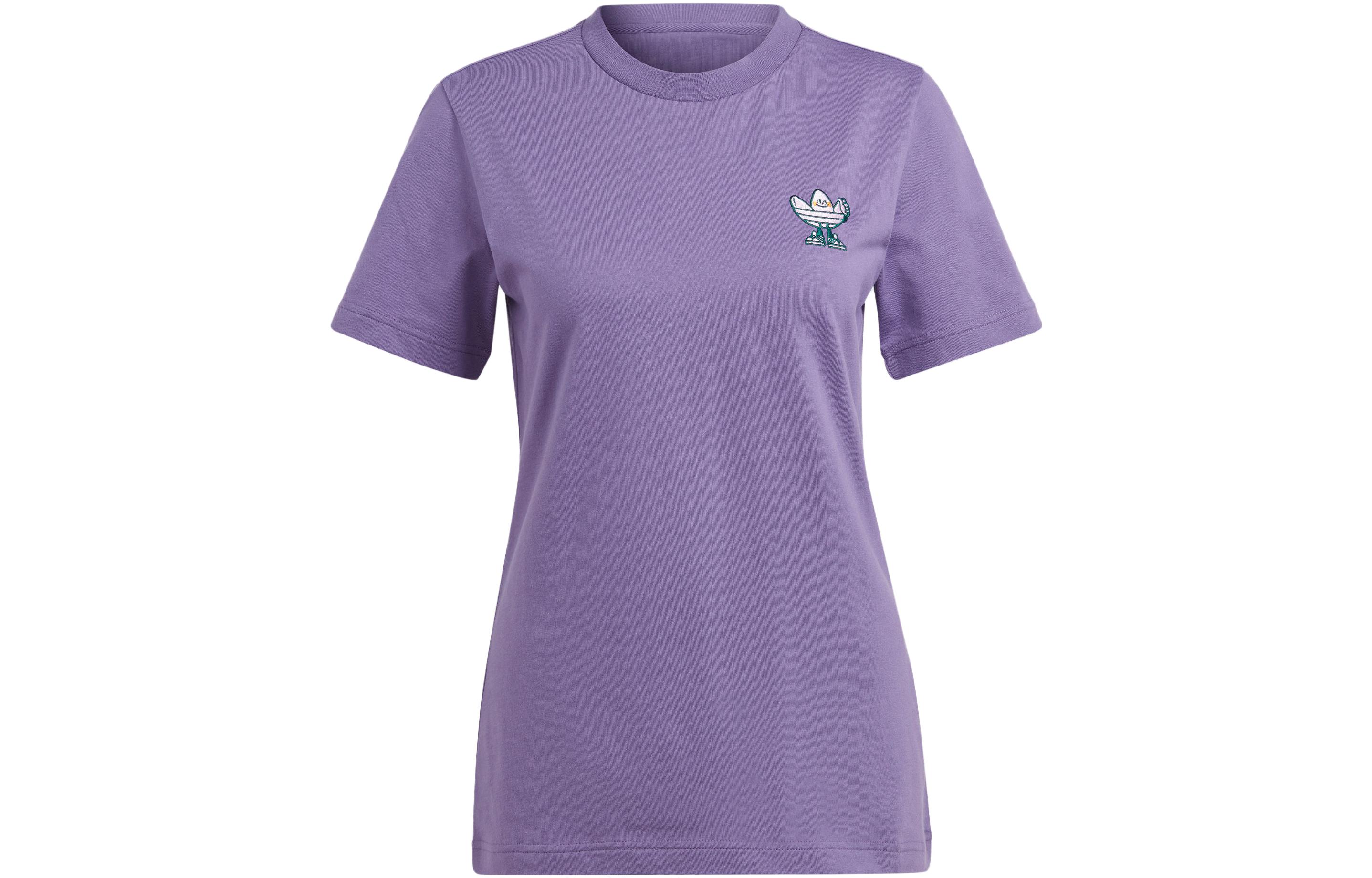 Adidas Originals T Shirt Women s Technology Purple IN4126 XS