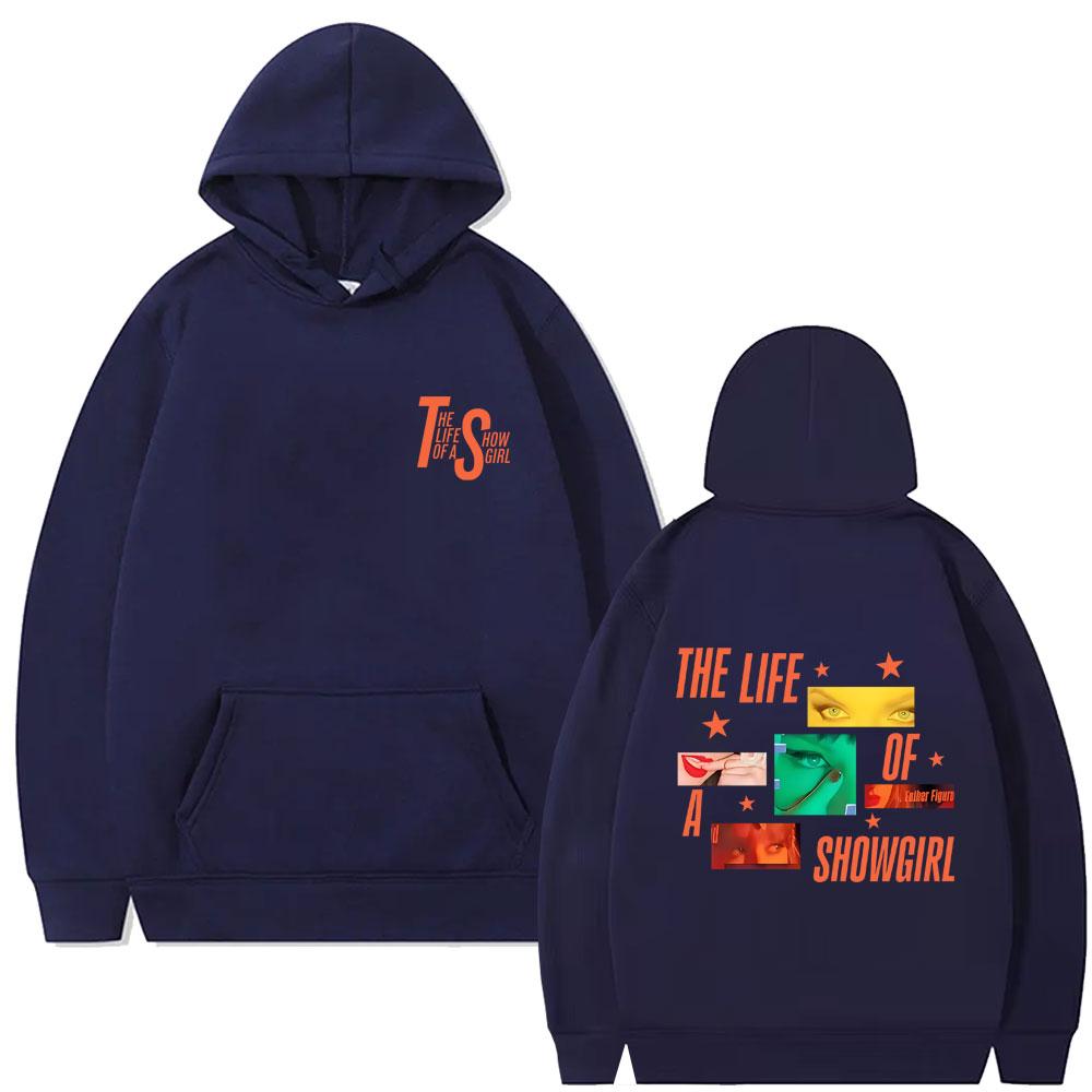 The Life of A Showgirl Album Hoodie Men's Women's Fashion Casual Oversized Hooded Sweatshirt Unisex Vintage Fleece Pullover