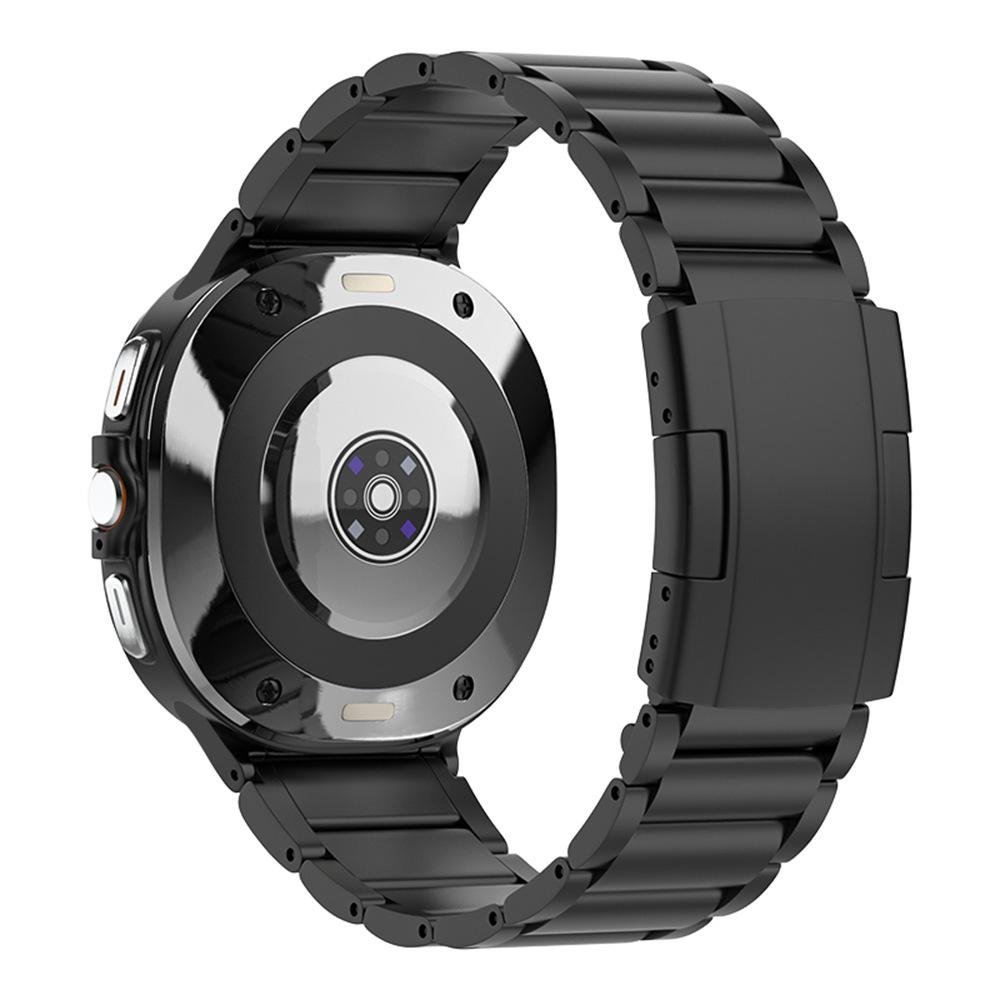 Watch Band For Xiaomi Redmi Watch 6 / 5 / 4 / Smart Band 9 Pro / 8 Pro 3-Bead Turtle Back Buckle Titanium Alloy Strap