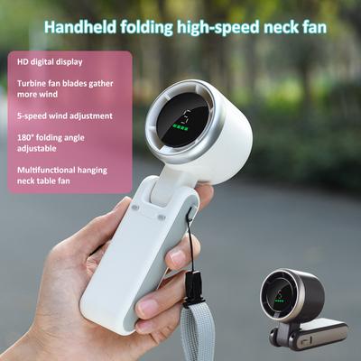 Handheld Small Fan Portable Folding High-speed Turbo Fans Student Outdoor Powerful Turbo Fan Hand Holding Mini Fans Dropshipping