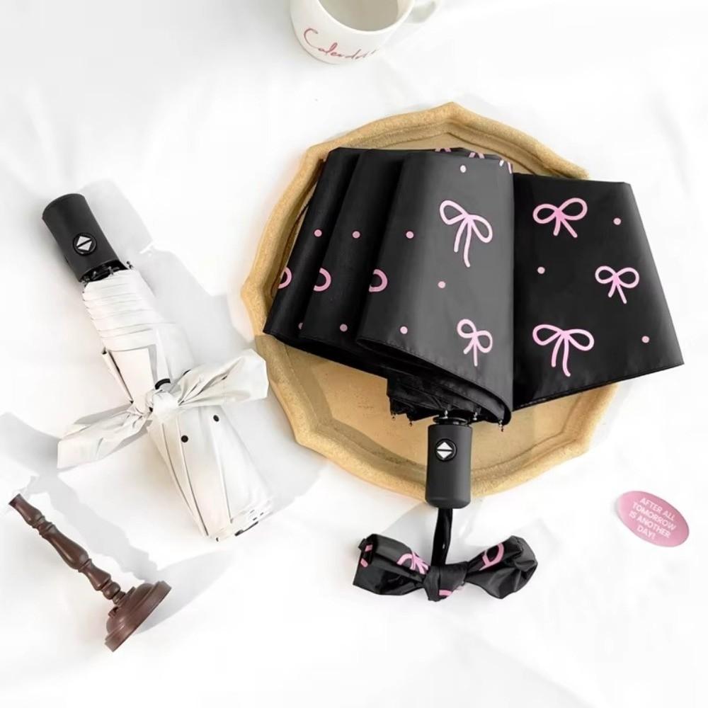 Windproof/Sunproof Automatic Umbrella UV Protection UPF 50+ Dual-use Sun Umbrella Black Coated Protection Rainproof