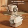 Large Kitten Odor Control Litter Box - Fully/Semi-Closed Cat Toilet