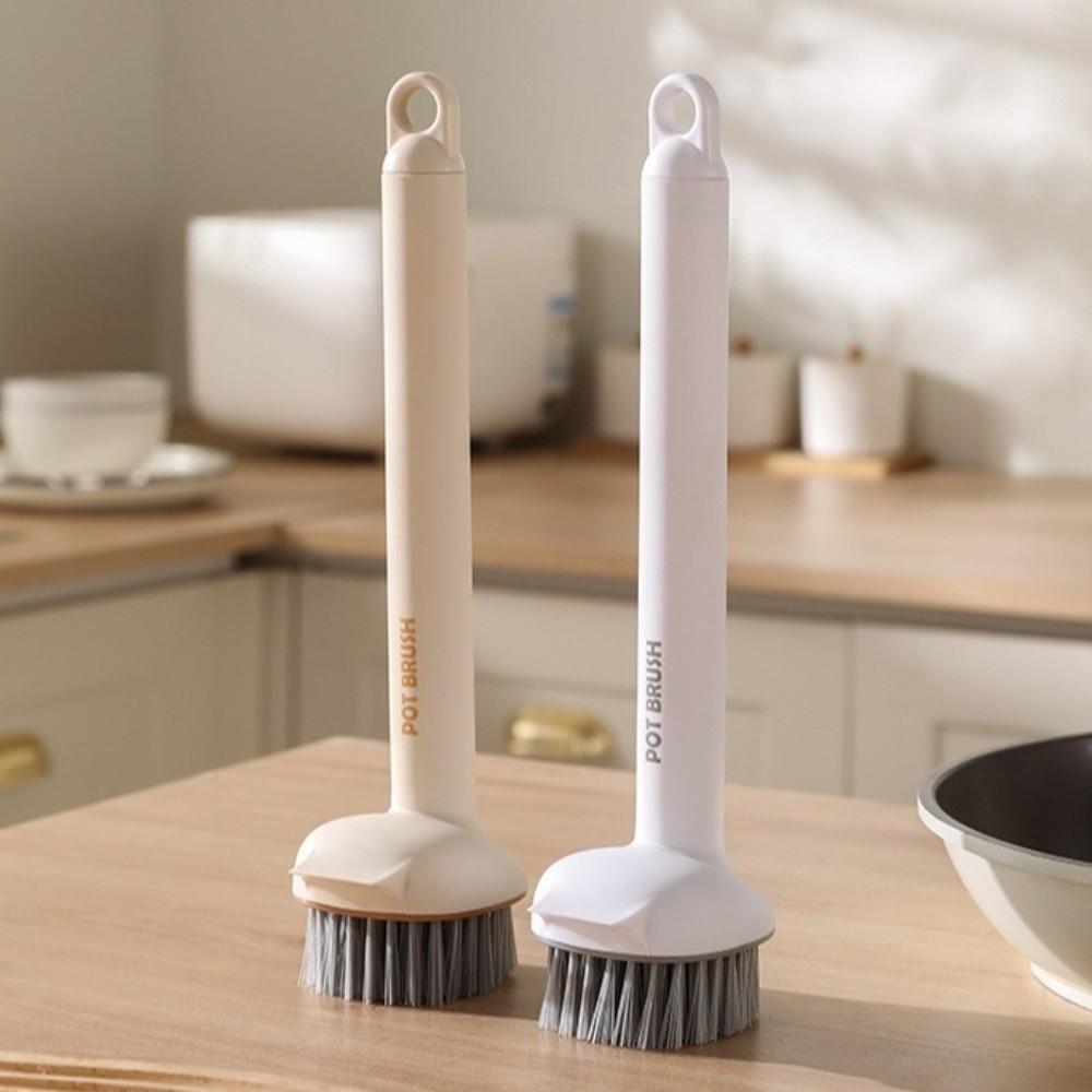 Stain Removal Pot Cleaning Brush Blind Spots Free Scrub Brush Portable Dish Scrubber Brush  Camping