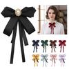Broche Nœud Papillon Cristal Couleur Unie Broche de revers Mode Broches Nœud Papillon Femme