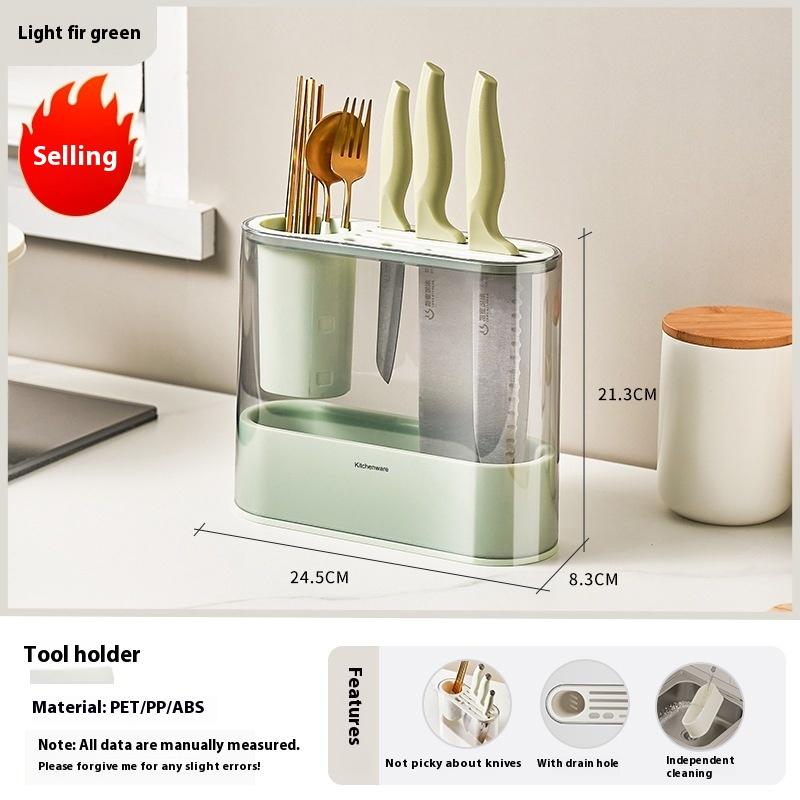 Kitchen multifunctional storage rack, new combination knife holder, chopstick cage, integrated storage, seasoning supplies, home