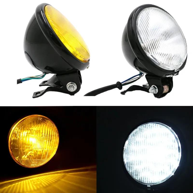 Vintage Motorcycle Headlight Retro 5" Front Lamp for Cafe Racer Chopper Custom Motorbike Headlamp Motorcycle Accessories