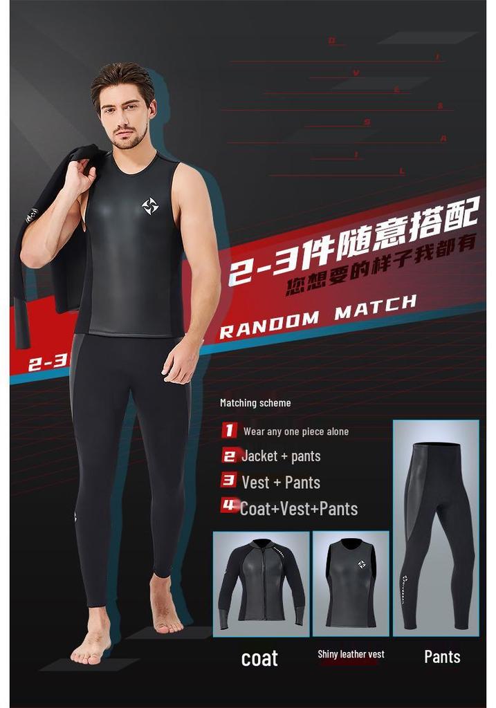 2MM Men's & Women's Sleeveless Smoothskin Wetsuit Vest - Sun Protection & Jellyfish Shield for Snorkeling & Surfing