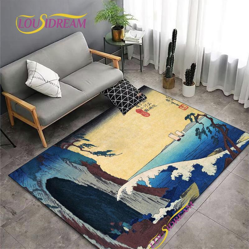 Fashion Van Gogh Art Carpet for Living Room Bedroom Rugs Kitchen Kids Door Un-slip Floor Mats Alfombra Birthday gift Poster Mat