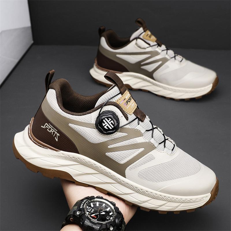 Spring and Summer Thin Automatic Buckle Off-road Running Shoes Casual Functional Hiking and Breathable Outdoor Sports Trendy Shoes