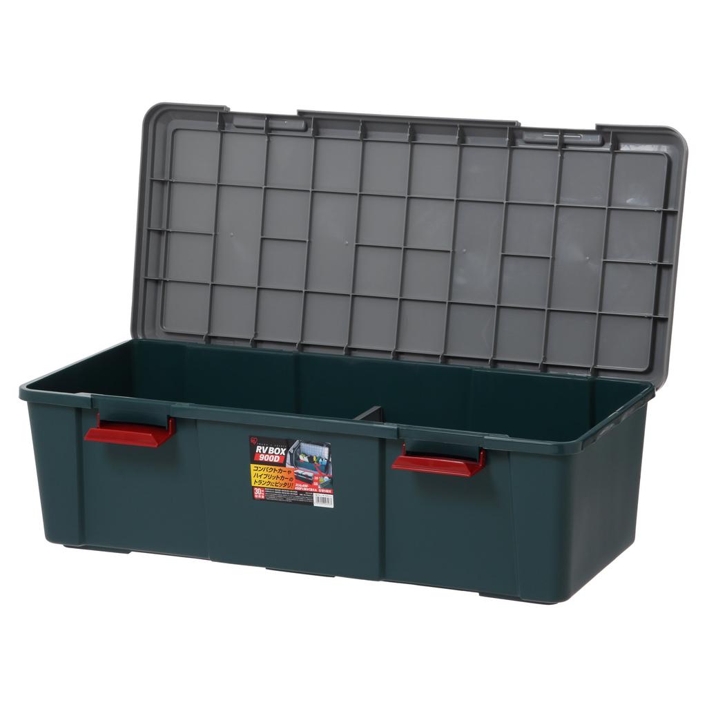 Iris Ohyama Storage BOX RVBOX 900D Green 900×400×280 Gray/Dark