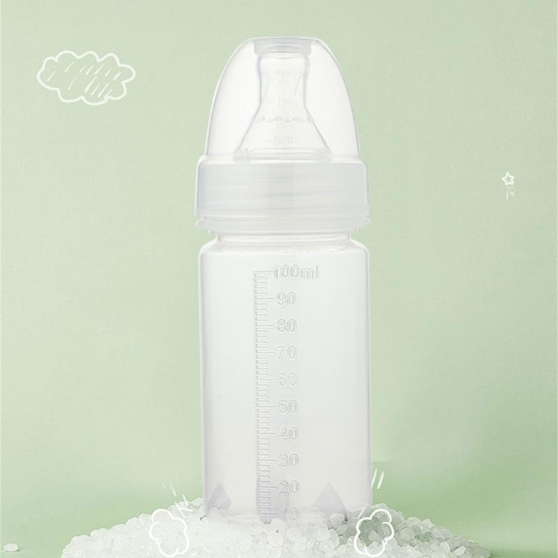 100ml Infant Feeding Bottle with Silicone Nipple Design Leak Proof Portable Milk Container Case For Preterm Baby