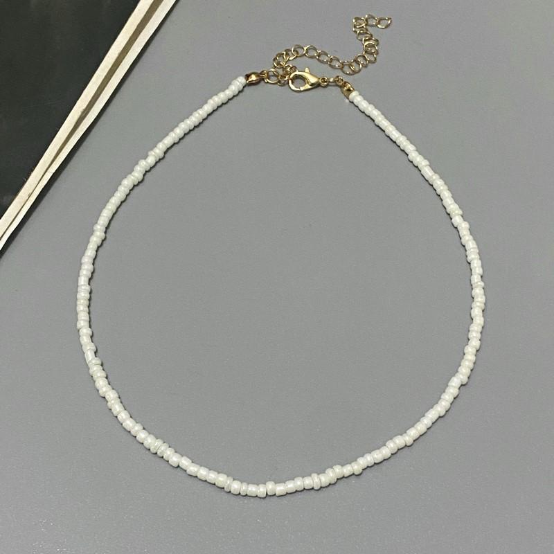 NEW Simple Seed Beads Choker Women Korean Fashion Charm Colorful Handmade Boho Collar Chain Neck Necklace Femme Jewelry Gift
