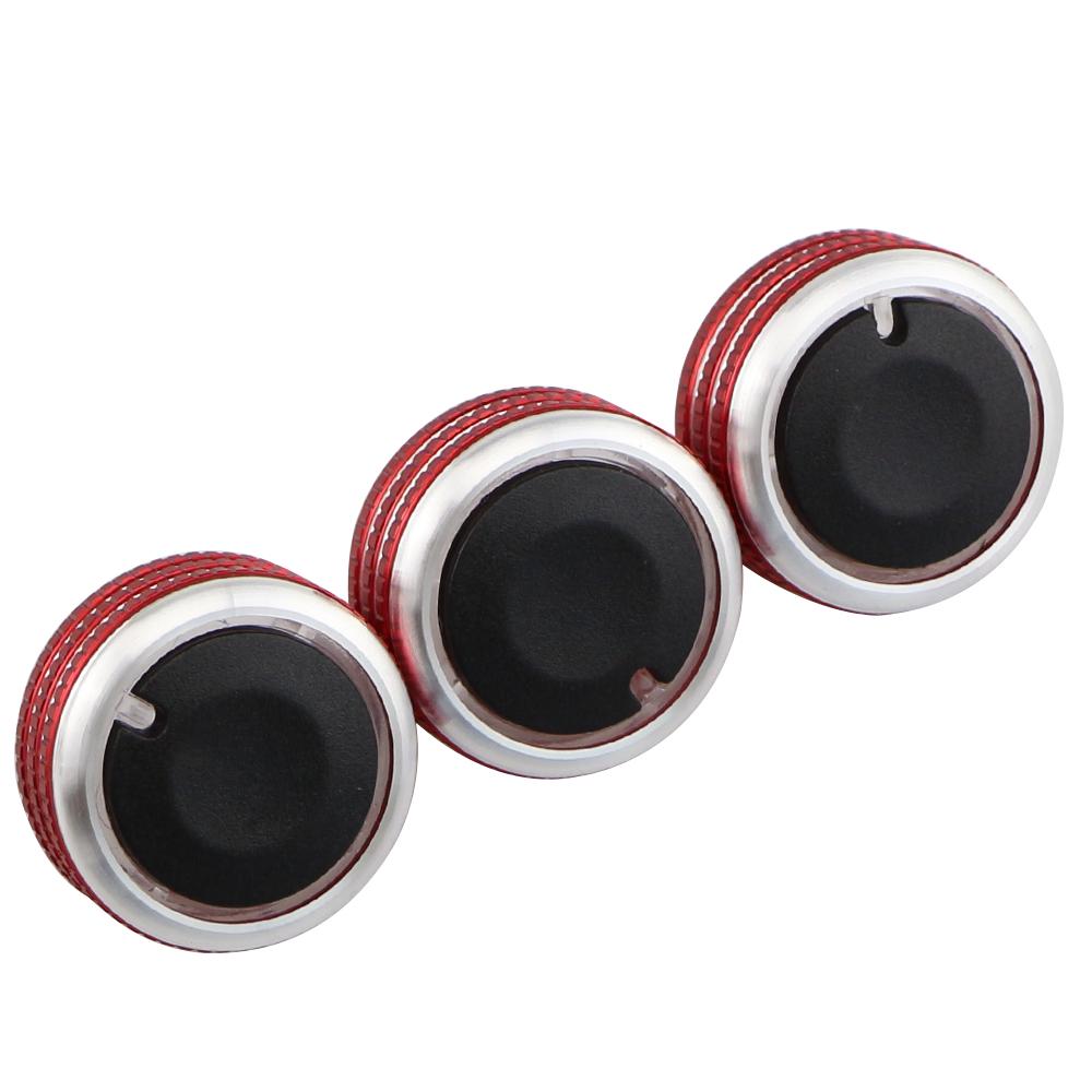 3Pcs/set Aluminum Alloy Car Air Conditioning Knob Heat Control Switch Button Knobs for Daewoo Matiz Chevrolet Joy Exclusive