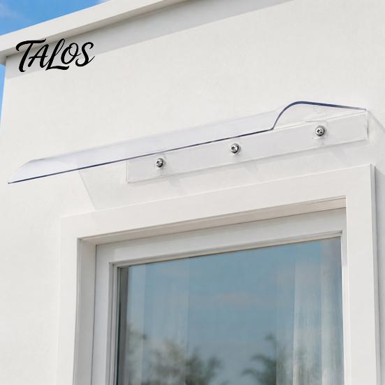 Protective Exterior Window Shade Awning, Invisible Rain Shelter Cover, Outside Front Door Canopy, Sun And Weatherproof PET Awnings for Outdoor Garden