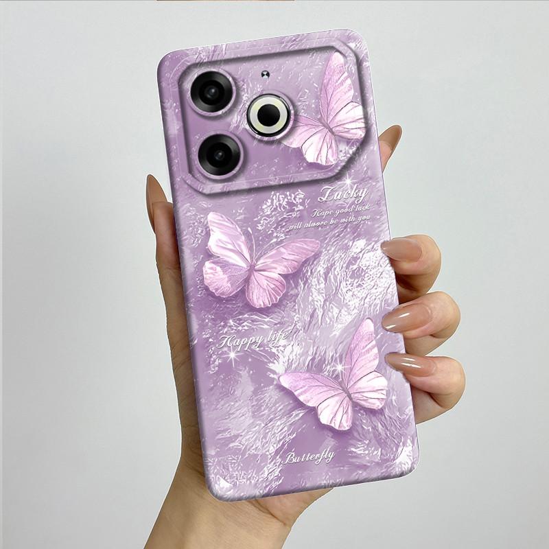Per Tecno Pova 6 Neo Custodia POVA6NEO Silicone TPU Morbida Custodia per Telefono Verniciata Stampata Antiurto Protettiva Cover Posteriore