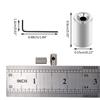 60pcs Brooch Caps and Wrench Locking Pin Back Locking Pin Locking Buckle Locking Pin Back Protector(9mmx5.5mm Silver)