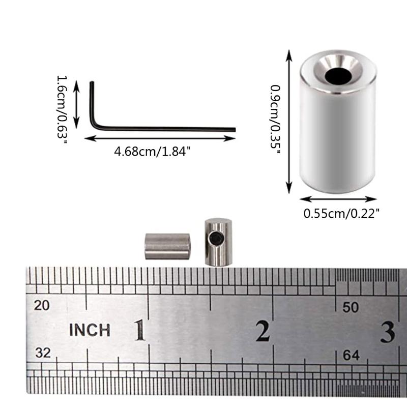 60pcs Brooch Caps and Wrench Locking Pin Back Locking Pin Locking Buckle Locking Pin Back Protector(9mmx5.5mm Silver)