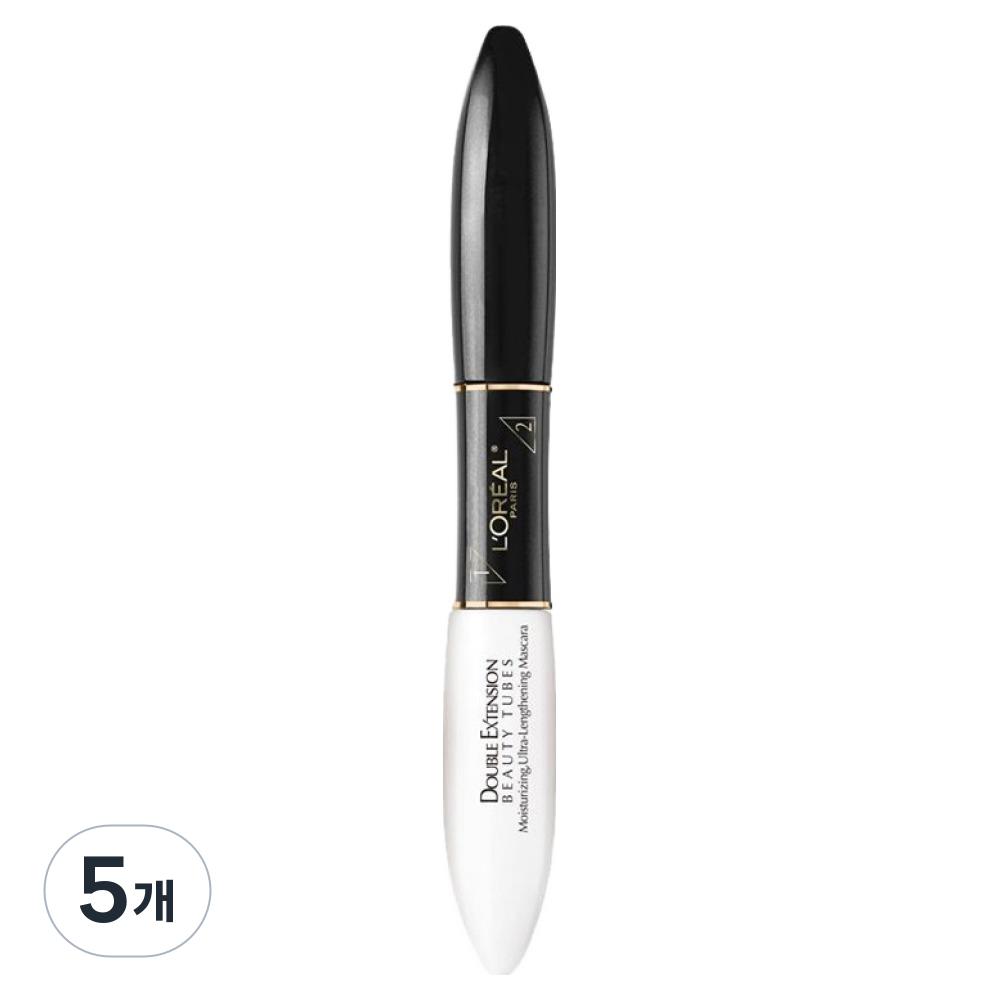 L'Oréal Paris Double Extension Beauty Tube Mascara, 5 Pcs