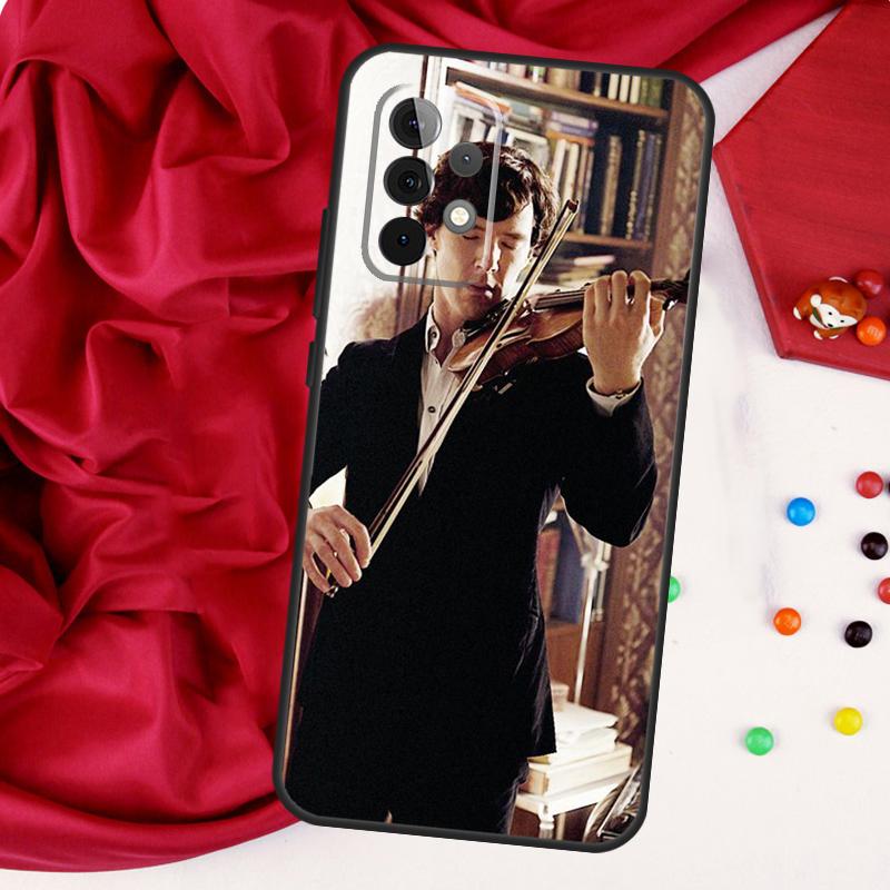 Cool Music Violin For Samsung Galaxy A52 A32 A22 A54 A14 A16 A26 A36 A56 A55 A35 A05 A06 A15 A53 A33 A13 Case