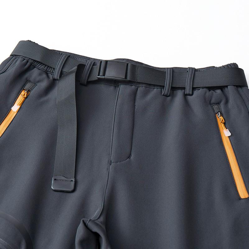 Mens Fleece Lined Softshell Pants Windproof Waterproof Hiking Skiing Outdoor Activities