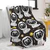 Pug flannel blanket super soft blanket suitable for sofa sheets bedspreads direct supply