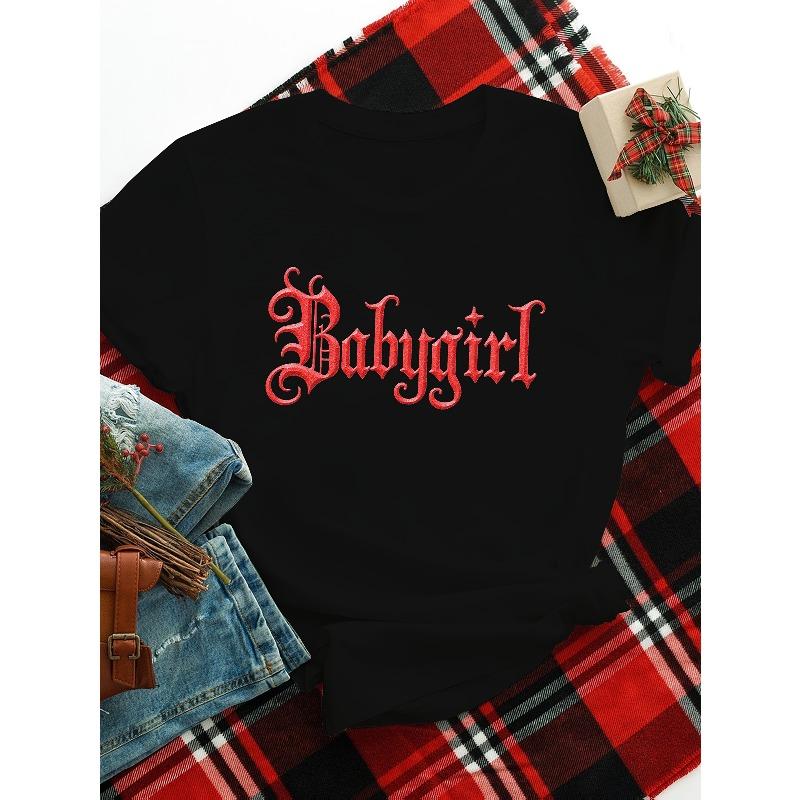

Babygirl Women s Plus Size Sports Short Sleeve T-Shirt 4XL чорний