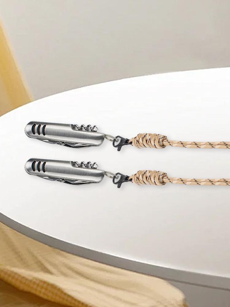 Outdoor Lighting Lanyard Wear Resist Multi-Function Camping Lanyard Hanging Anti-Lost Key Cord for Outdoor Camping Hiking