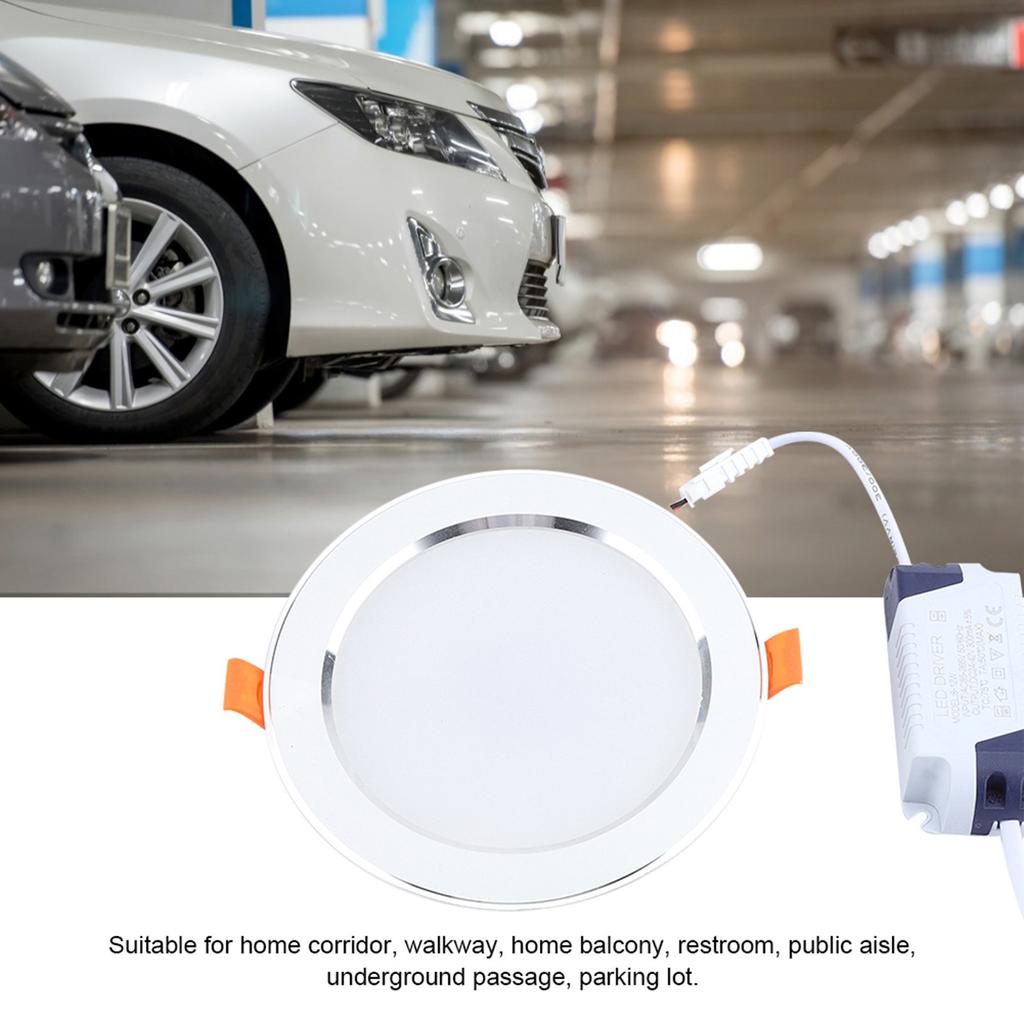 LED 7W Sensor Ceiling Embedded Panel Light Human Body Motion Sensor Light AC85?265V