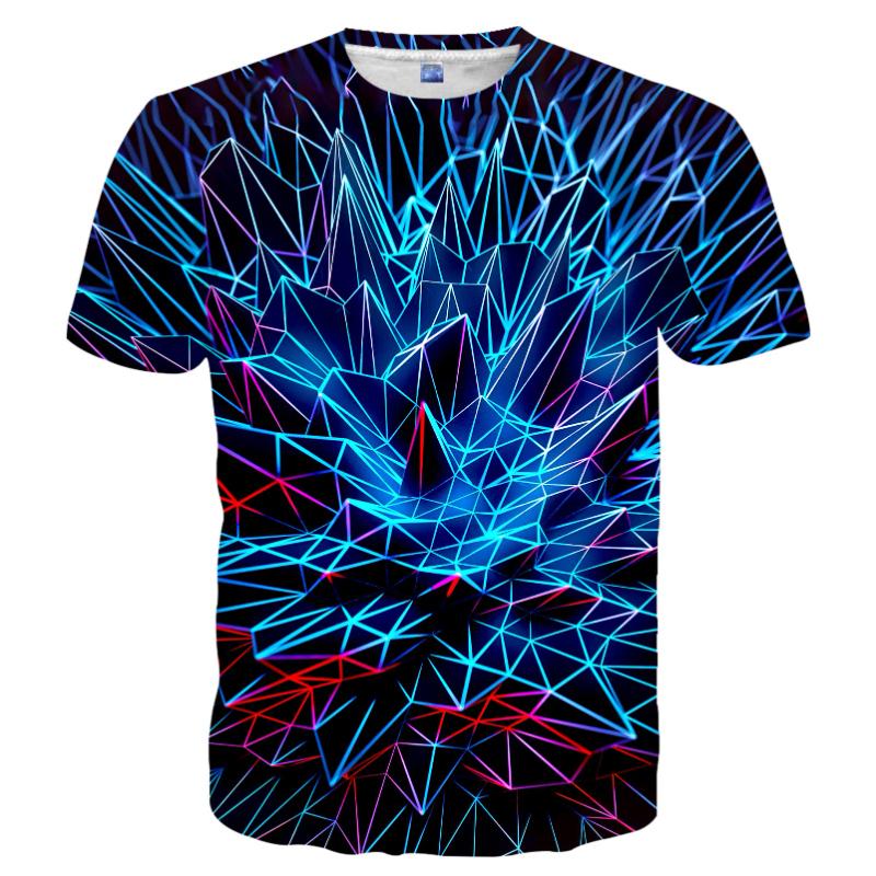 Fashion Flame Graphic T Shirts For Men New Summer Casual 3D Print Colorful Flame Hip Pop Men T-shirt Street Short Sleeve Kid Tee