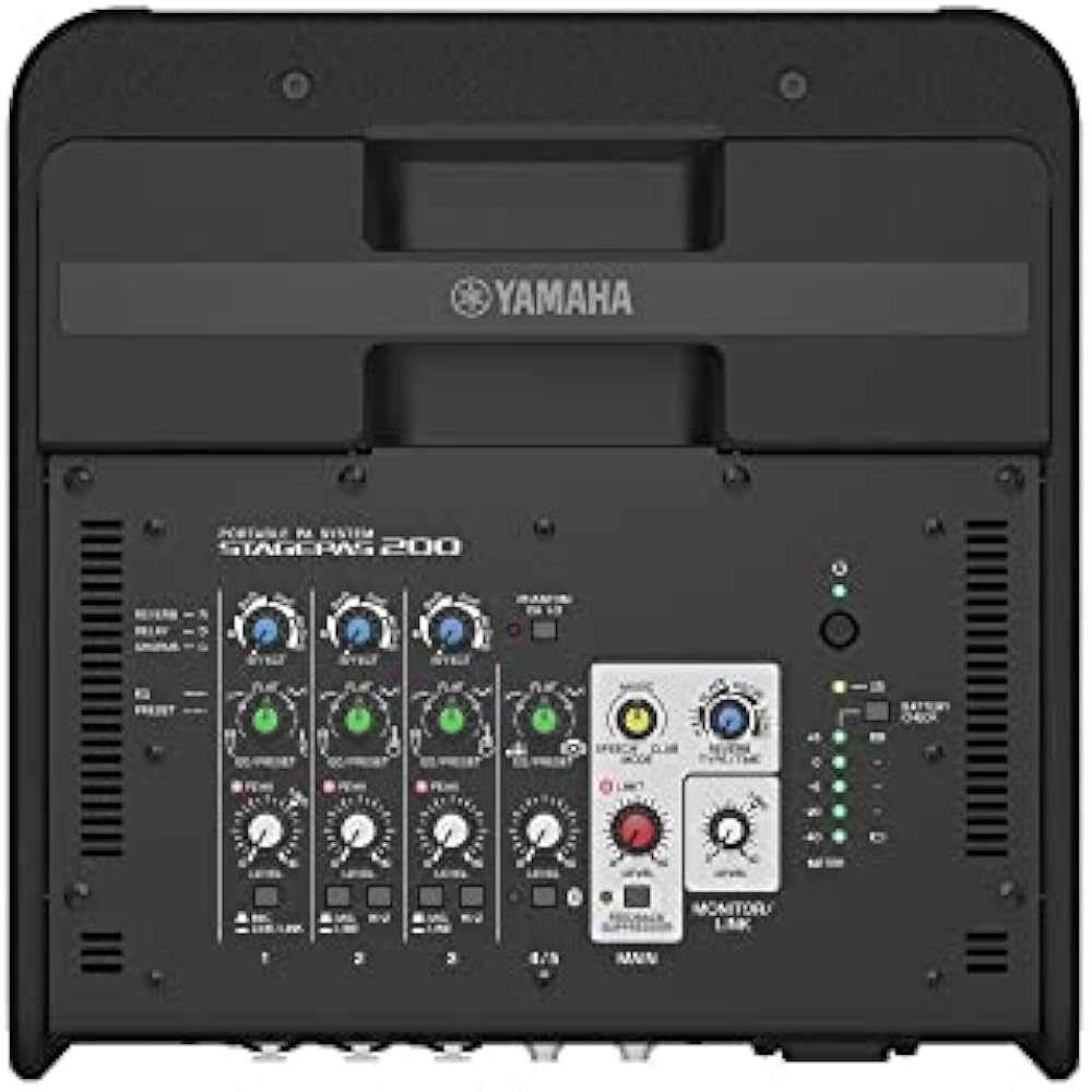 YAMAHA YAMAHA Portable PA System, 180W, Dynamic Power, 5-Channel, Built-in Digital Mixer, Bluetoo...