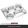 HORNED PANSY 304 Stainless Steel Divided Lunch Tray