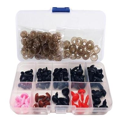 Saw Doll Eyes Stuffed Eyes Parts Saw Nose Animal Nose Plastic Nose DIY Sewing Craft Handicraft Parts Handmade (Saws 6mm, 8mm, 9mm, 10mm, 12mm (Doll