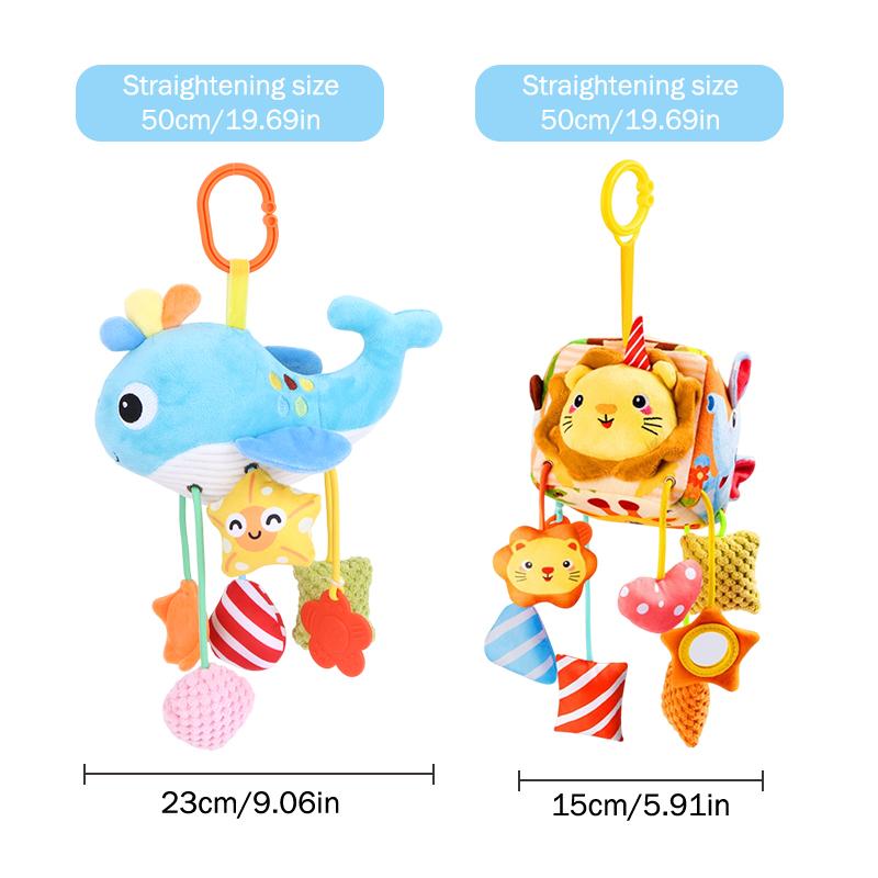 Bed Hanging Drawstring Cheer Toy Baby Car Seat Toy Bedbell Can Be Nibbled Baby Educational Toys For 0-6 Months Newborn Gifts