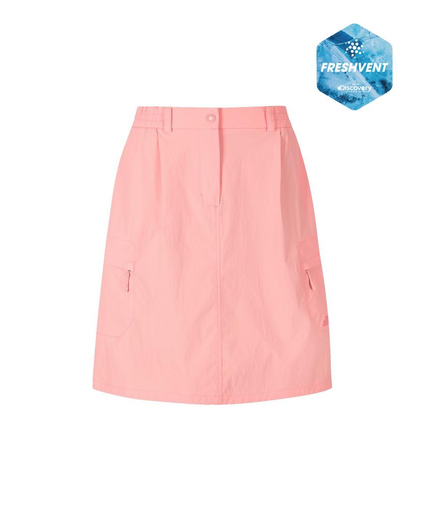 DISCOVERY EXPEDITION Freshvent Women'S Bermuda Cargo Skirt (L/Coral)